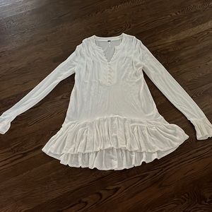 Women’s Free People cream long sleeve tunic size extra small